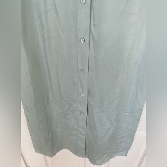 NORDSTROM Sleeveless Button-Up Shirt Dress - Picture 3 of 7